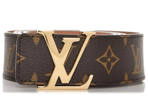 louis vuitton belt initiales monogram 1.5w brown/brass